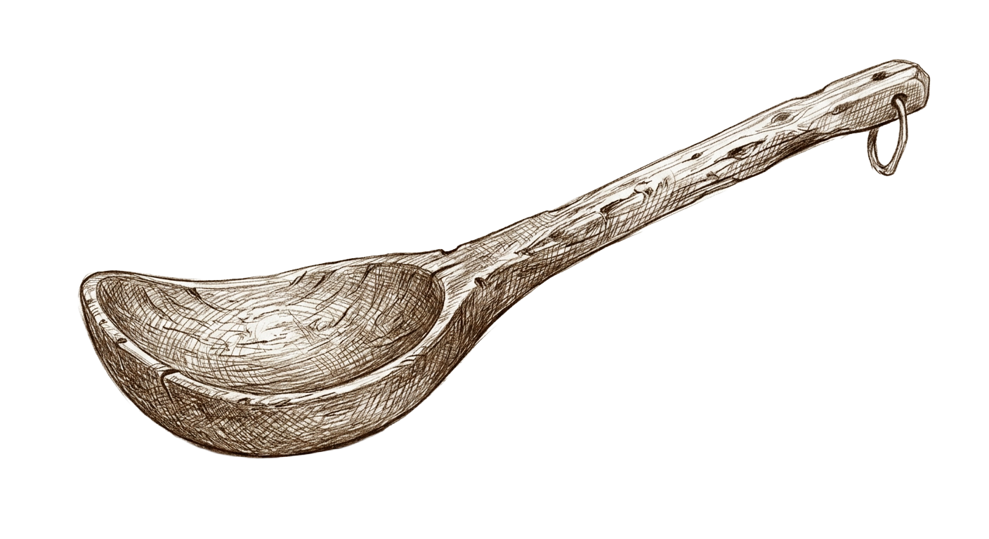 Wooden cheese maker's paddle for lactic production
